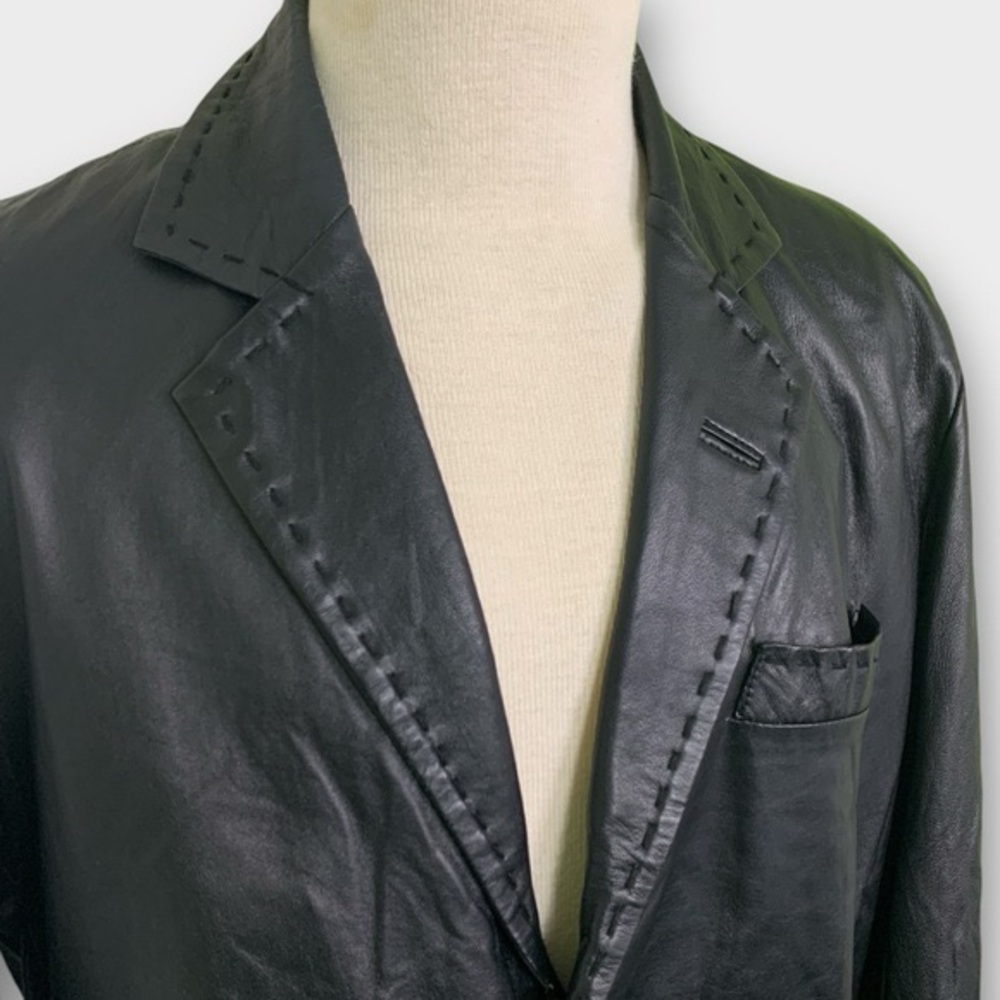 Emporio Armani Leather Jacket - Picture 5 of 11
